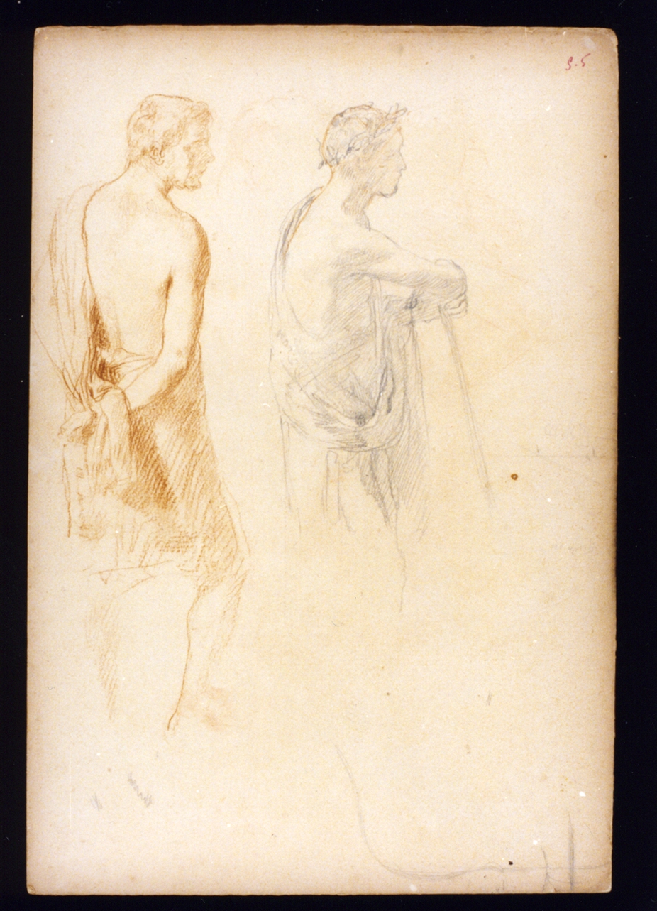 studio di figure maschili (disegno) di Vetri Paolo (fine/inizio secc. XIX/ XX)