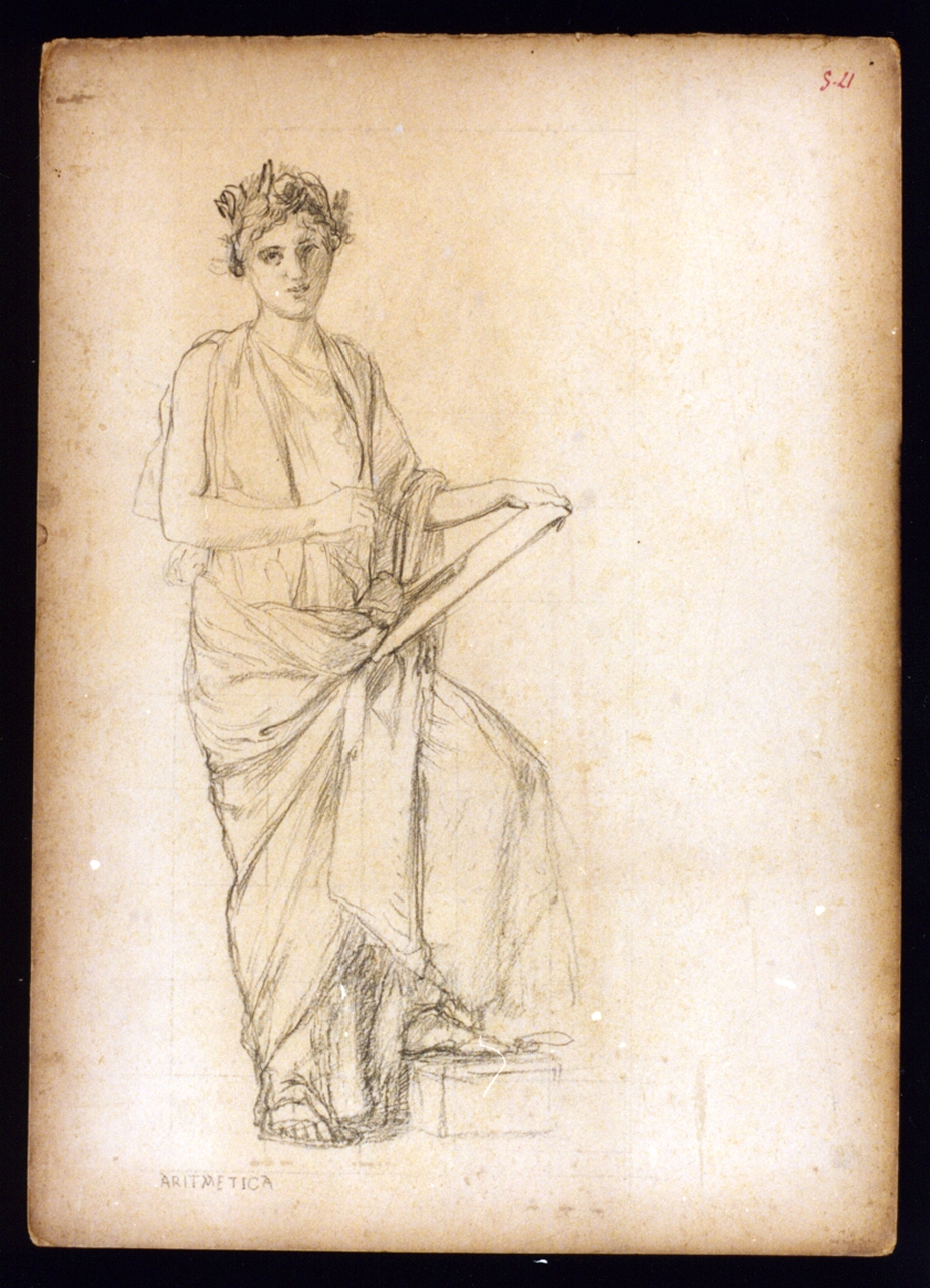 figura allegorica (disegno) di Vetri Paolo (fine/inizio secc. XIX/ XX)
