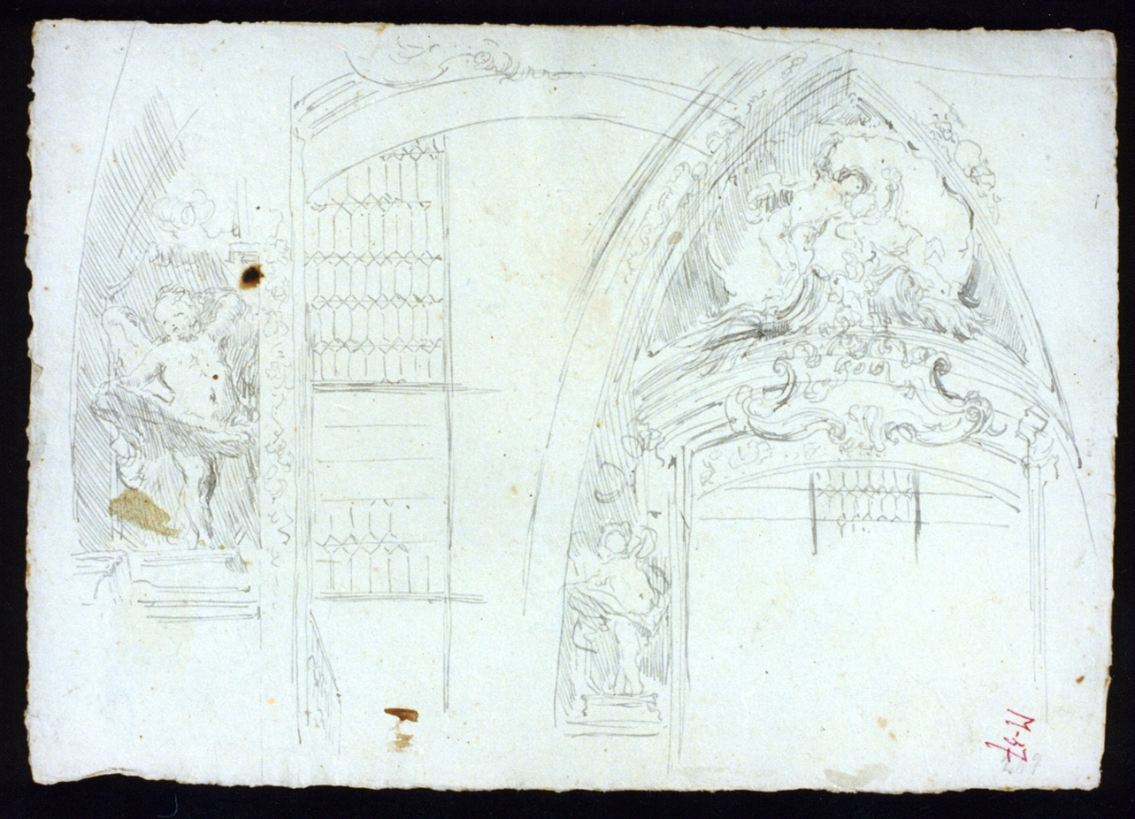 studio di elementi architettonici (disegno) di Vetri Paolo (fine/inizio secc. XIX/ XX)