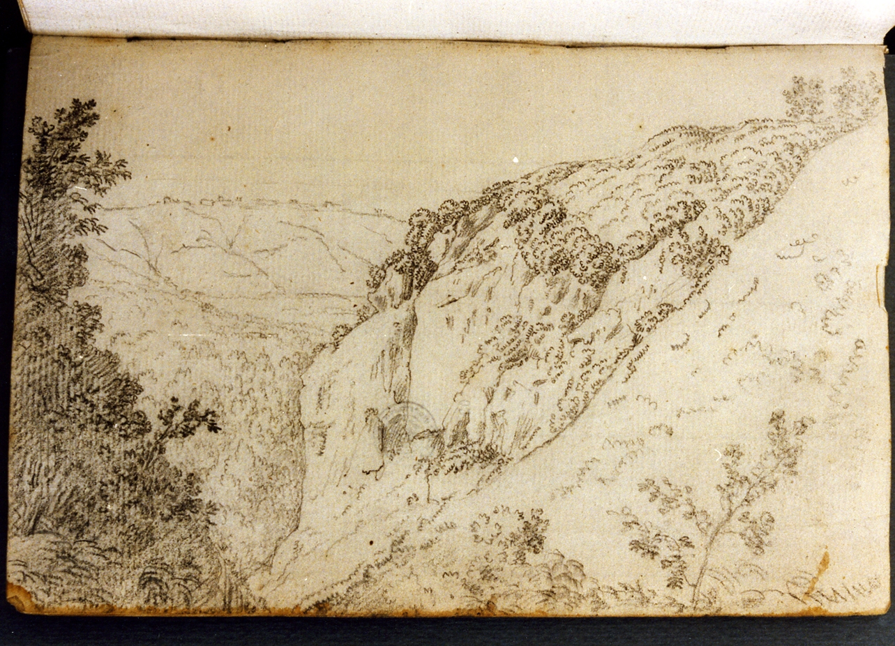 paesaggio (disegno) di Cammarano Giuseppe (secc. XVIII/ XIX)