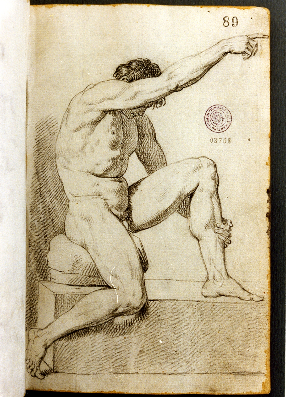 figura maschile (disegno) di Cammarano Giuseppe (secc. XVIII/ XIX)