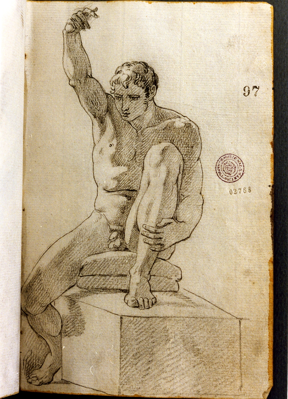 figura maschile (disegno) di Cammarano Giuseppe (secc. XVIII/ XIX)