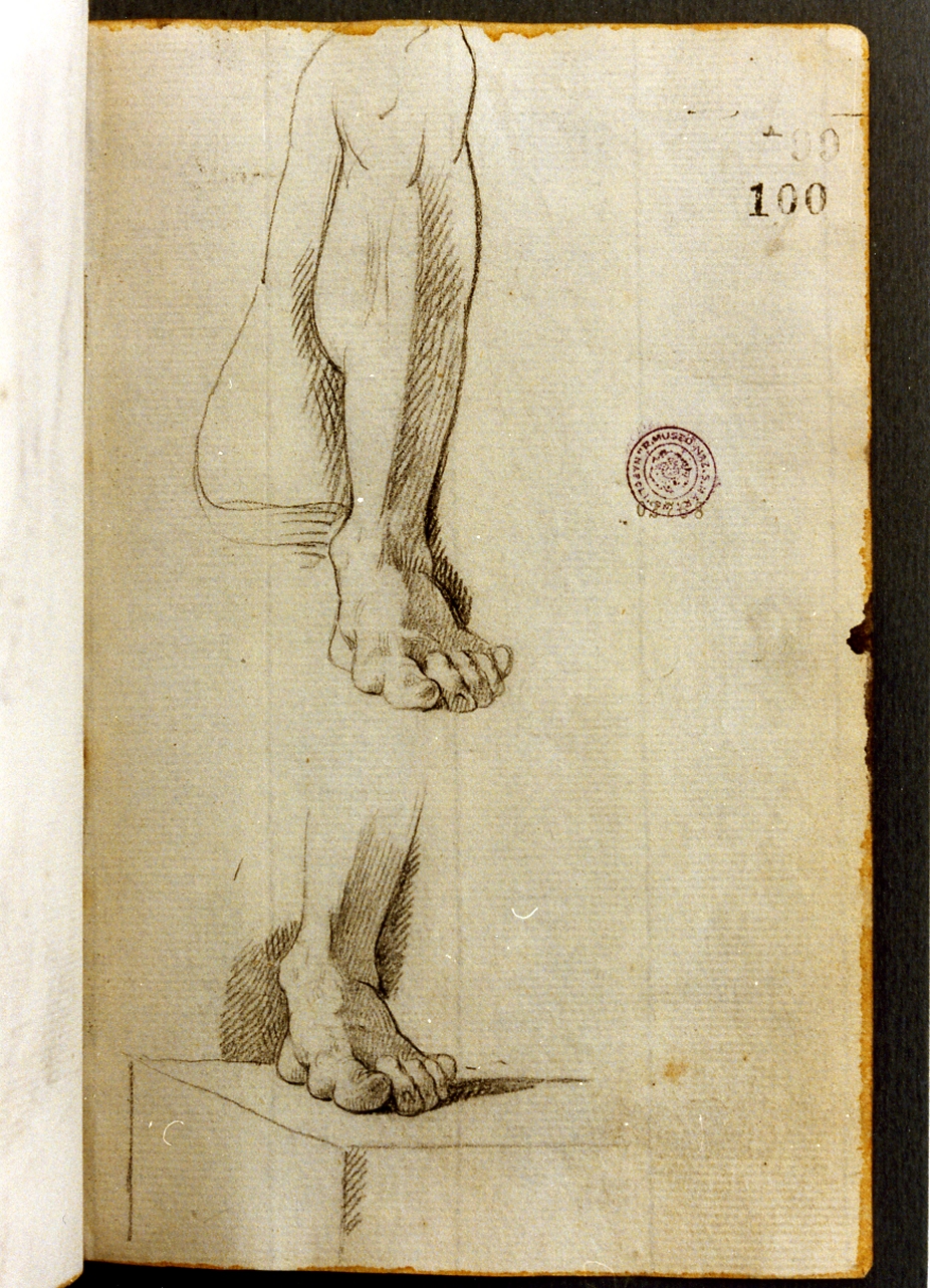 studio di piedi (disegno) di Cammarano Giuseppe (secc. XVIII/ XIX)