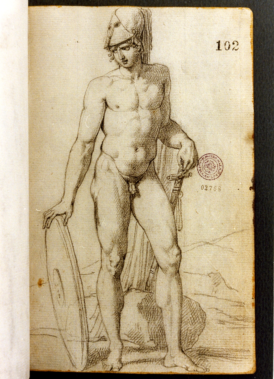 figura maschile (disegno) di Cammarano Giuseppe (secc. XVIII/ XIX)