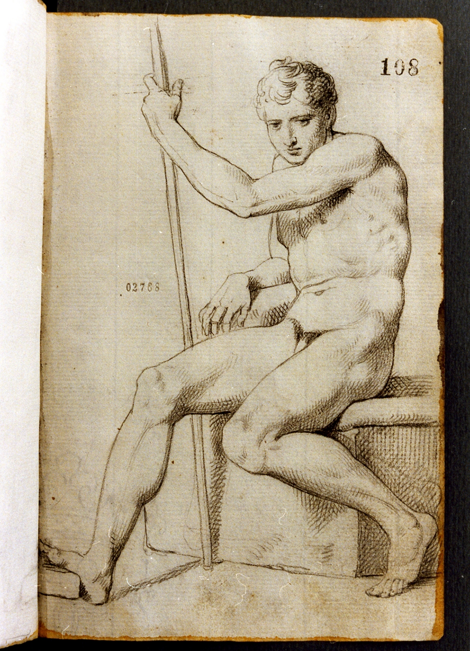 figura maschile (disegno) di Cammarano Giuseppe (secc. XVIII/ XIX)