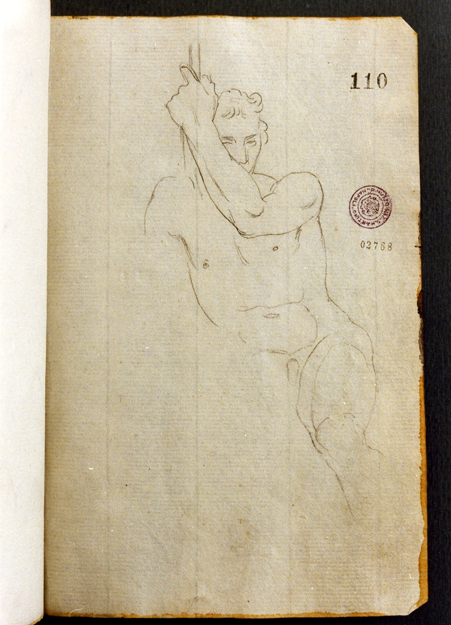 figura maschile (disegno) di Cammarano Giuseppe (secc. XVIII/ XIX)