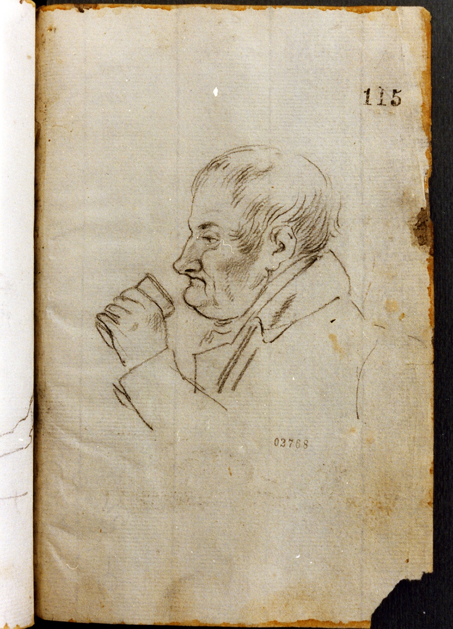 figura maschile (disegno) di Cammarano Giuseppe (secc. XVIII/ XIX)