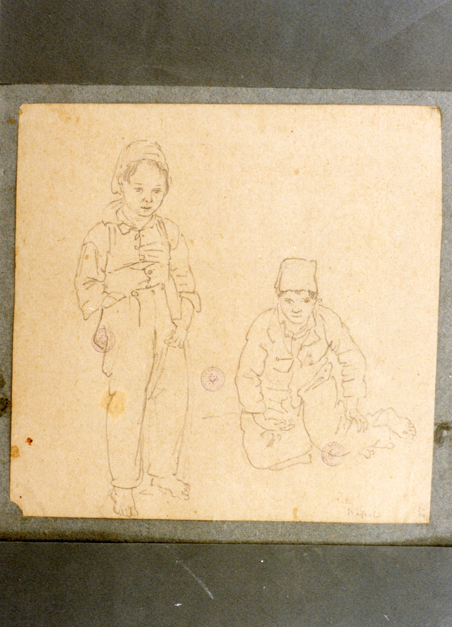 studio di bambini (disegno) di Vervloet Frans (secondo quarto sec. XIX)