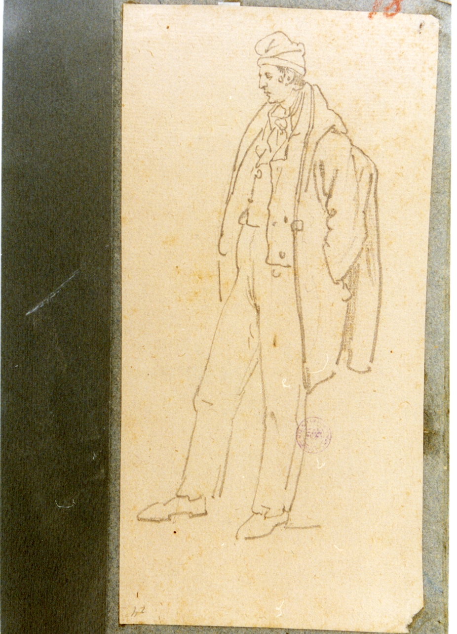 figura maschile (disegno) di Vervloet Frans (secondo quarto sec. XIX)