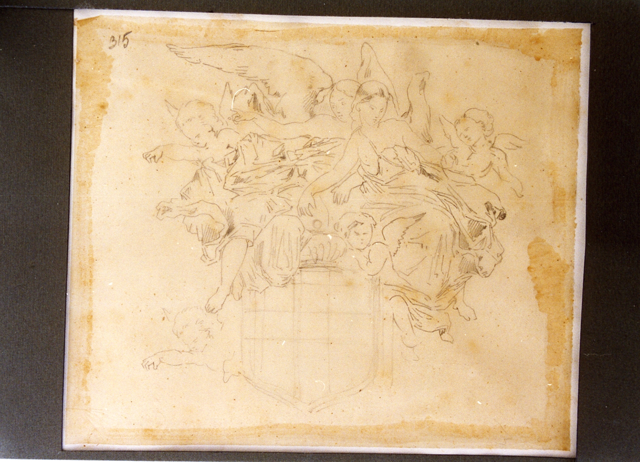 scena allegorica (disegno) di Carelli Consalvo (sec. XIX)