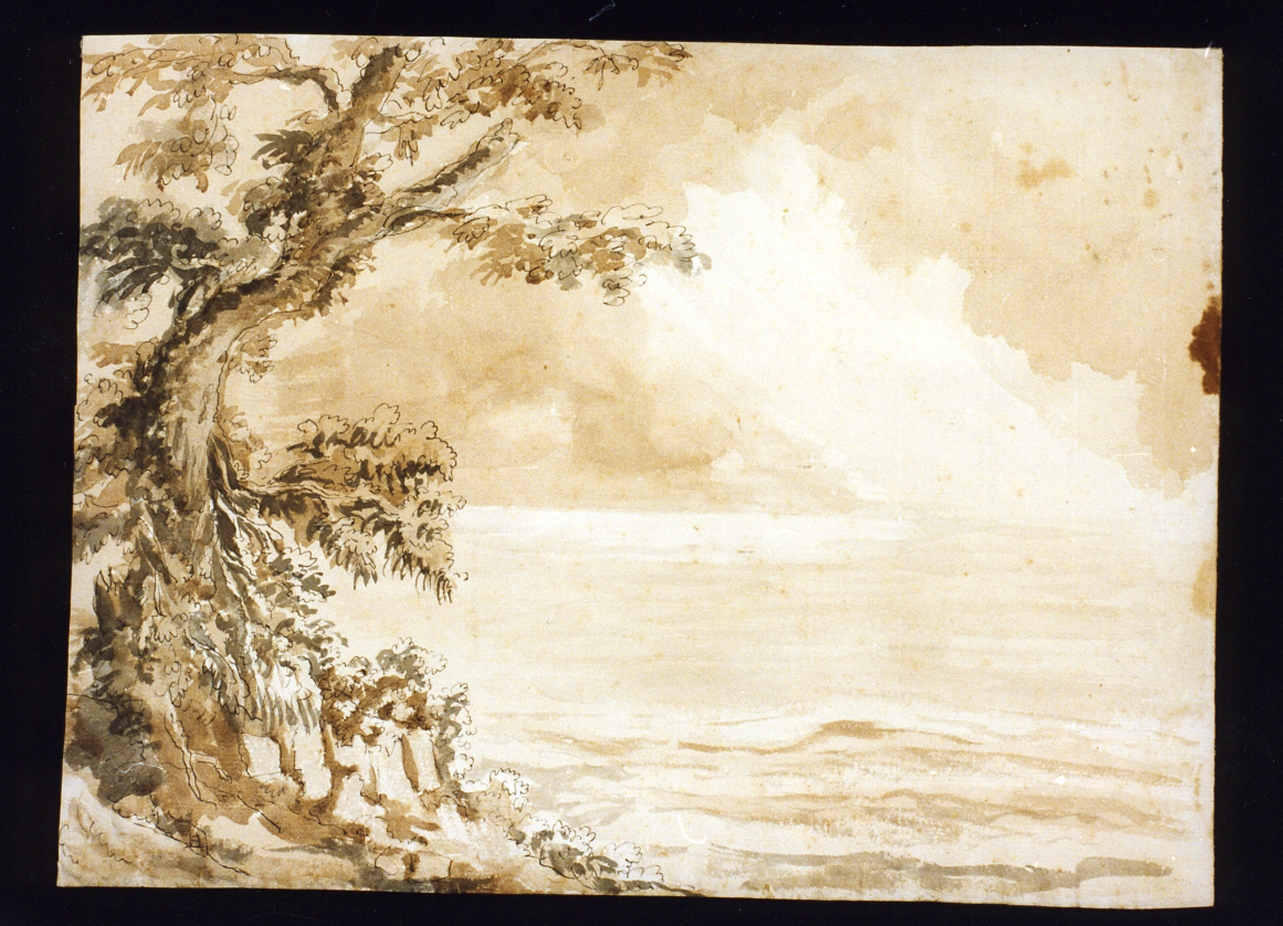 paesaggio (disegno) di Niccolini Antonio (scuola) (prima metà sec. XIX)