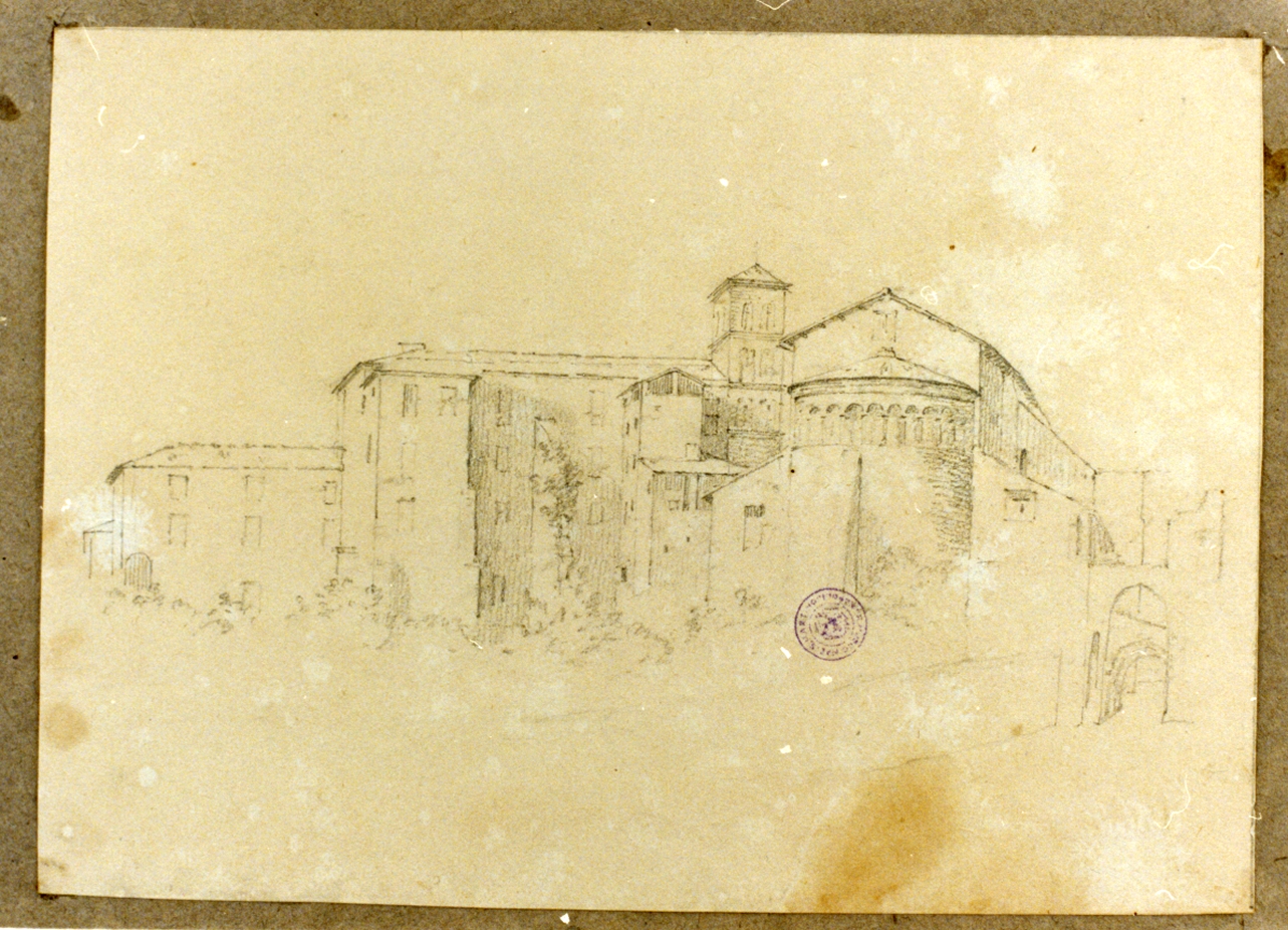 paesaggio (disegno) di Vervloet Frans (prima metà sec. XIX)