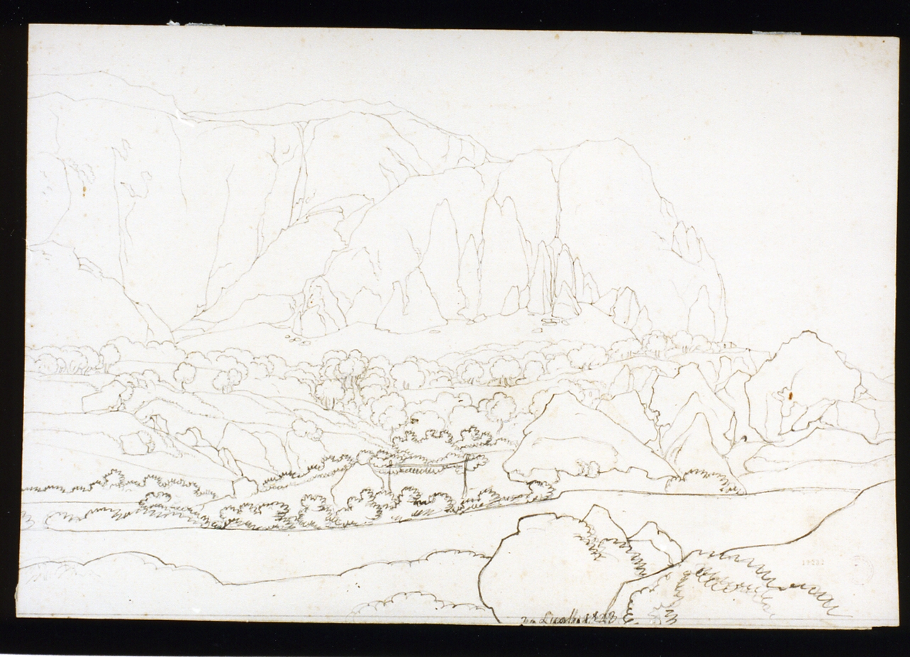 veduta di Capri (disegno) di Gigante Giacinto (prima metà sec. XIX)