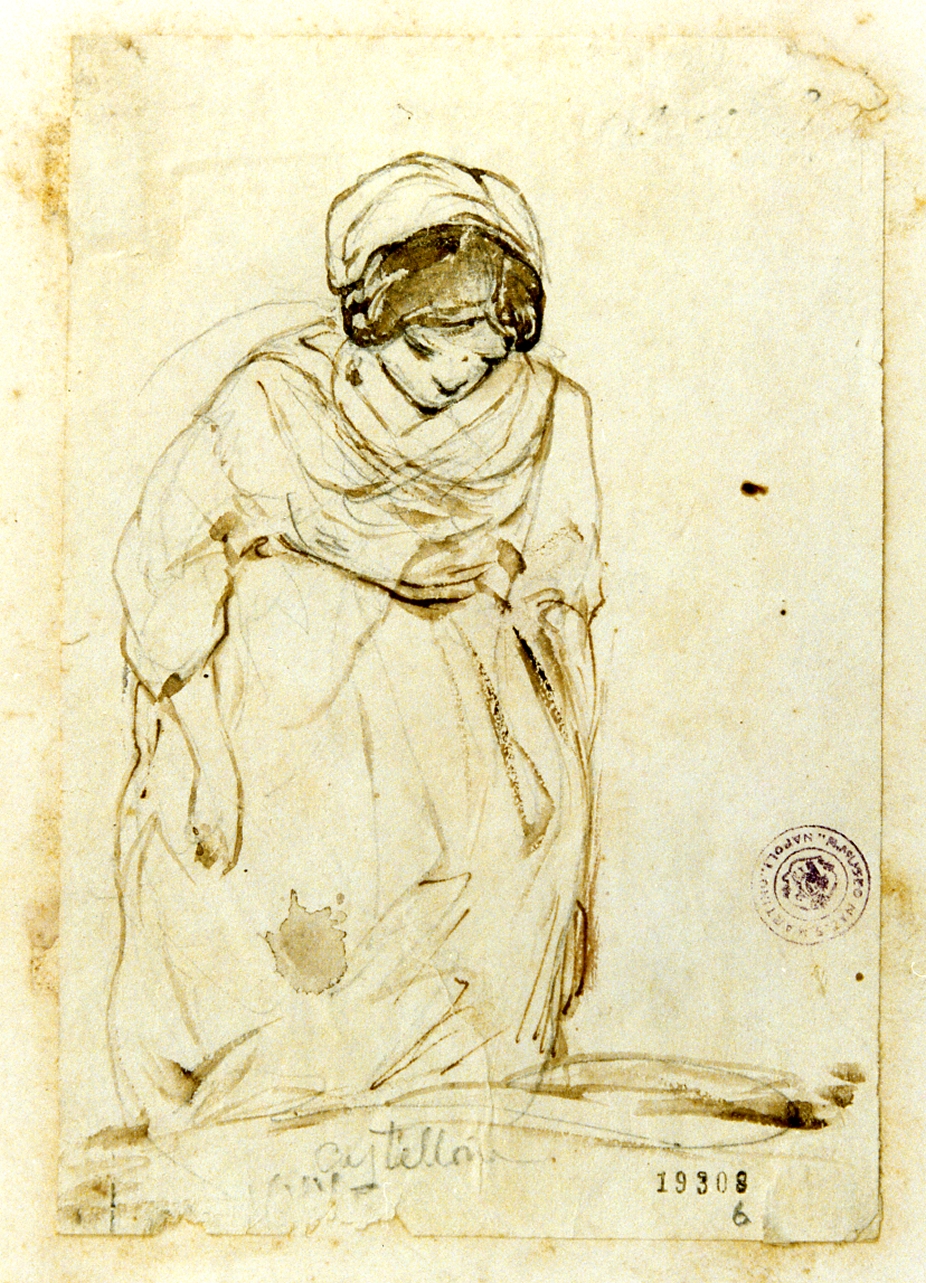 donna di Castellina (disegno) di Gigante Giacinto (prima metà sec. XIX)
