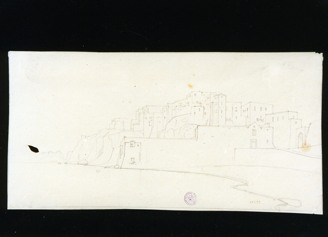 veduta di Pozzuoli (disegno) di Vianelli Achille (prima metà sec. XIX)