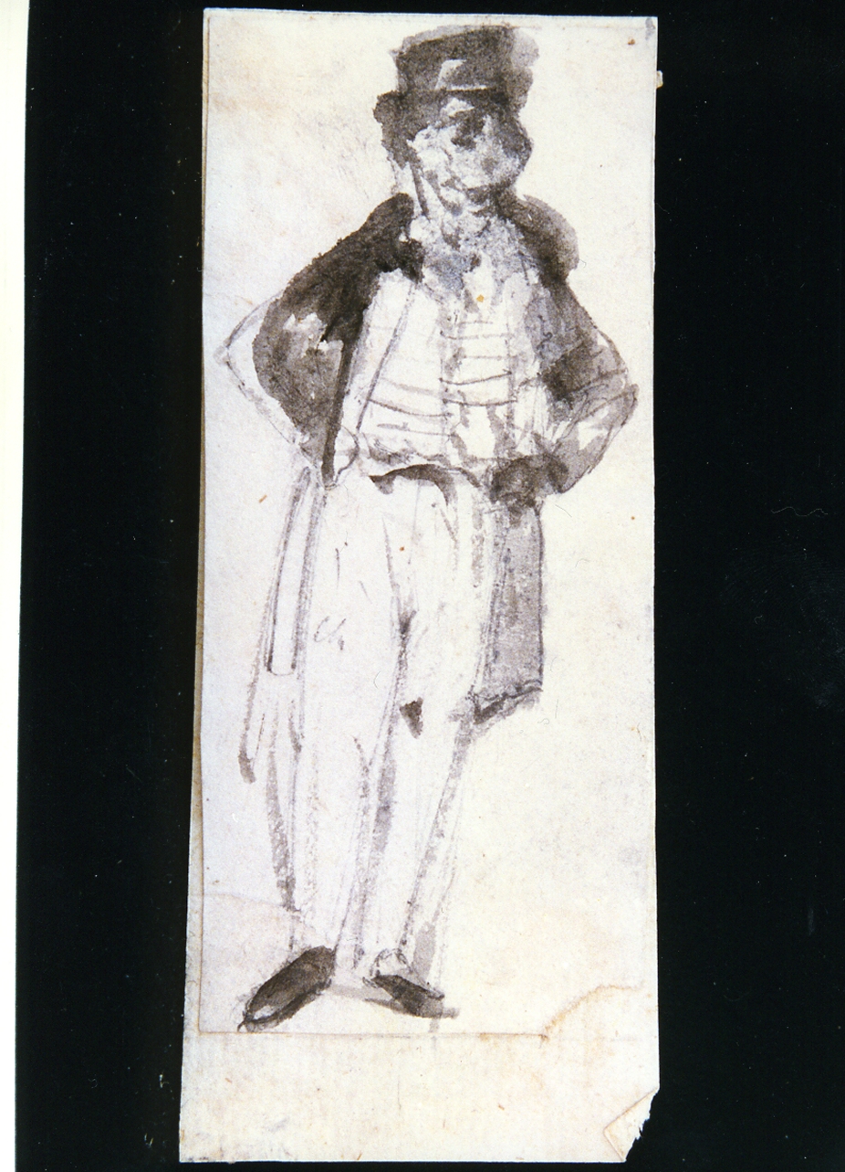 figura maschile (disegno) di Gigante Giacinto (secondo quarto sec. XIX)