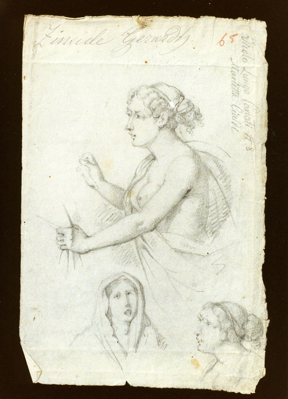 studio di figure femminili (disegno) di De Vivo Tommaso (sec. XIX)