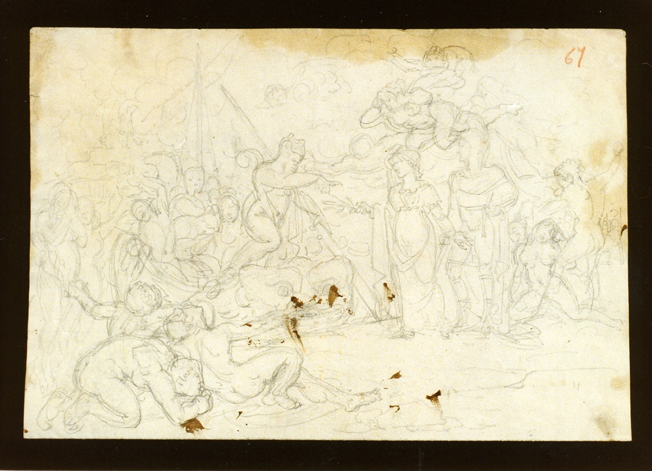 scena mitologica (disegno) di De Vivo Tommaso (sec. XIX)