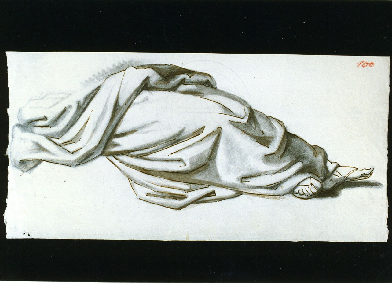 studio di panneggio (disegno) di De Vivo Tommaso (sec. XIX)