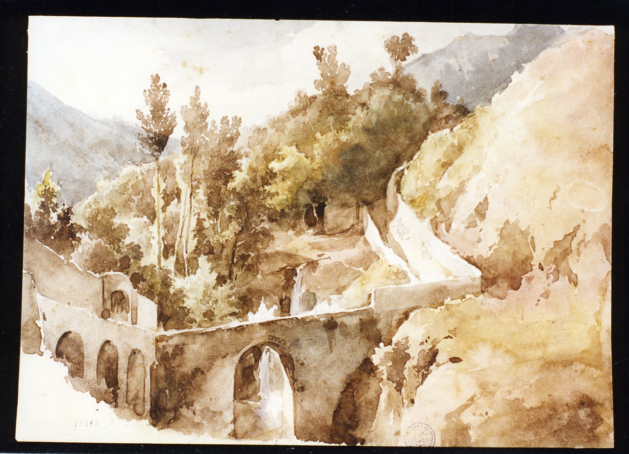 veduta di Cava dei Tirreni (disegno) di Gigante Giacinto (sec. XIX)