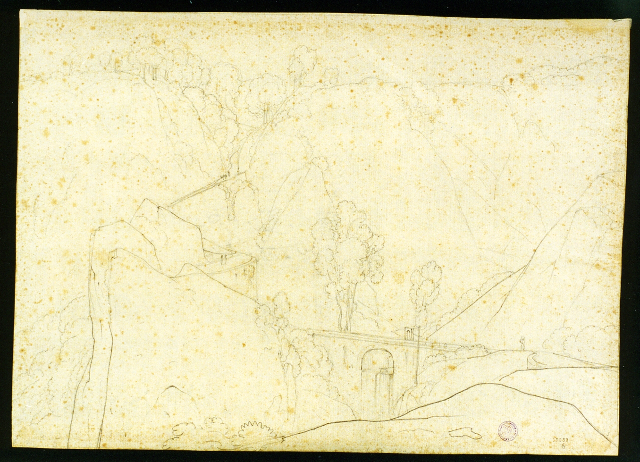 studio di ponte (disegno) di Vianelli Achille (sec. XIX)