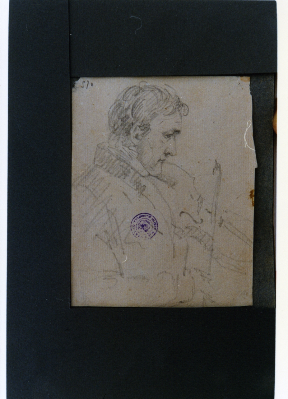 studio di violinista (disegno) di Vervloet Frans (secondo quarto sec. XIX)