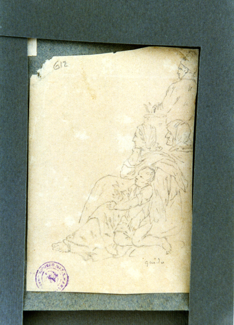 studio di figure (disegno) di Vervloet Frans (secondo quarto sec. XIX)