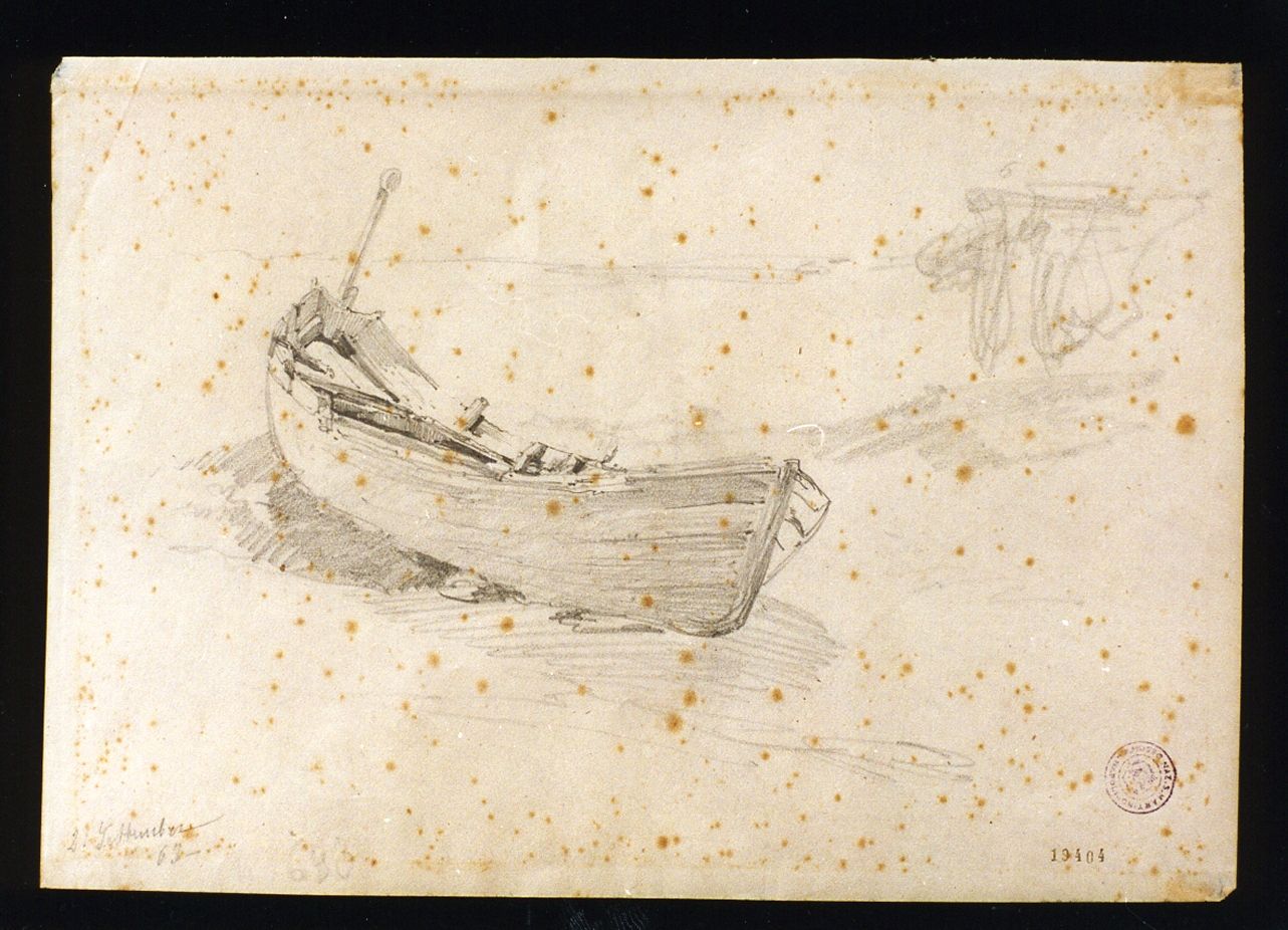 barca (disegno) di Lanza Giovanni Giordano (seconda metà sec. XIX)