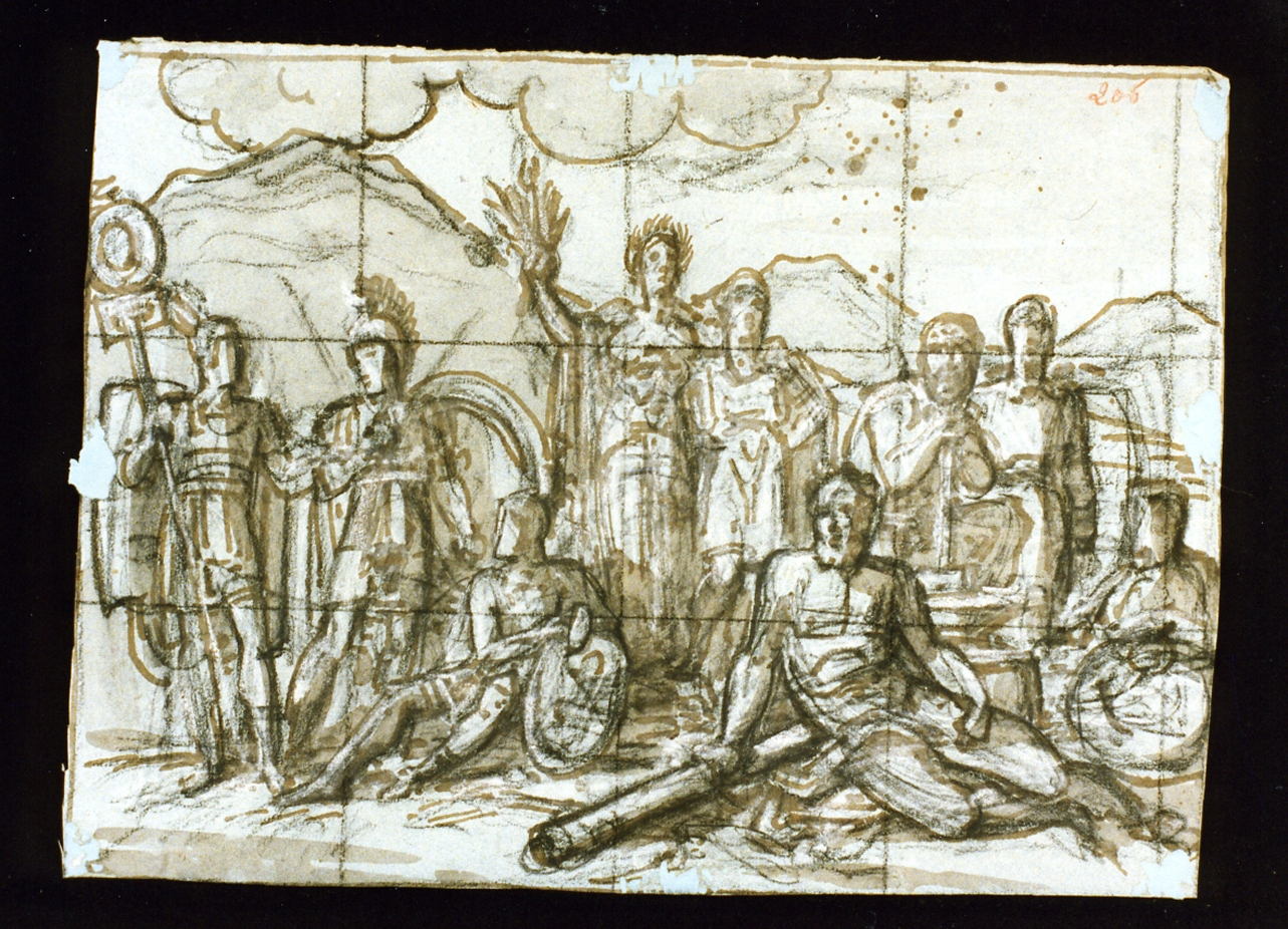 scena allegorica (disegno) di De Vivo Tommaso (sec. XIX)