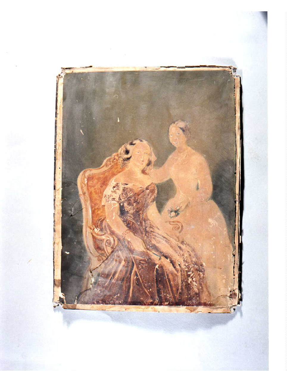 figura femminile (disegno) - manifattura napoletana (ultimo quarto sec. XIX)