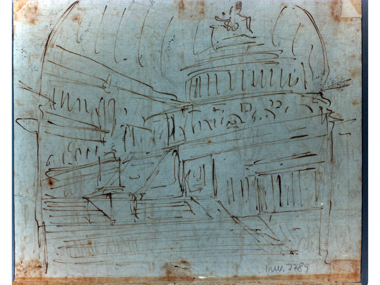 tempio (disegno, elemento d'insieme) di Niccolini Antonio (sec. XIX)