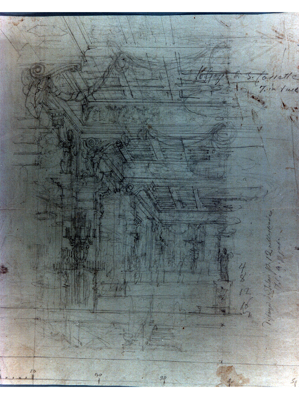 interno (disegno) di Niccolini Antonio (sec. XIX)