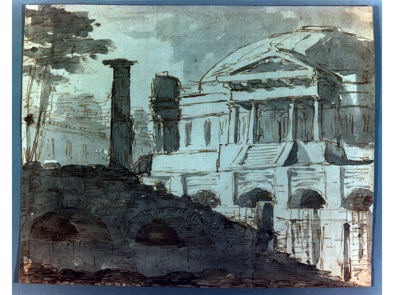 tempio (disegno, elemento d'insieme) di Niccolini Antonio (sec. XIX)
