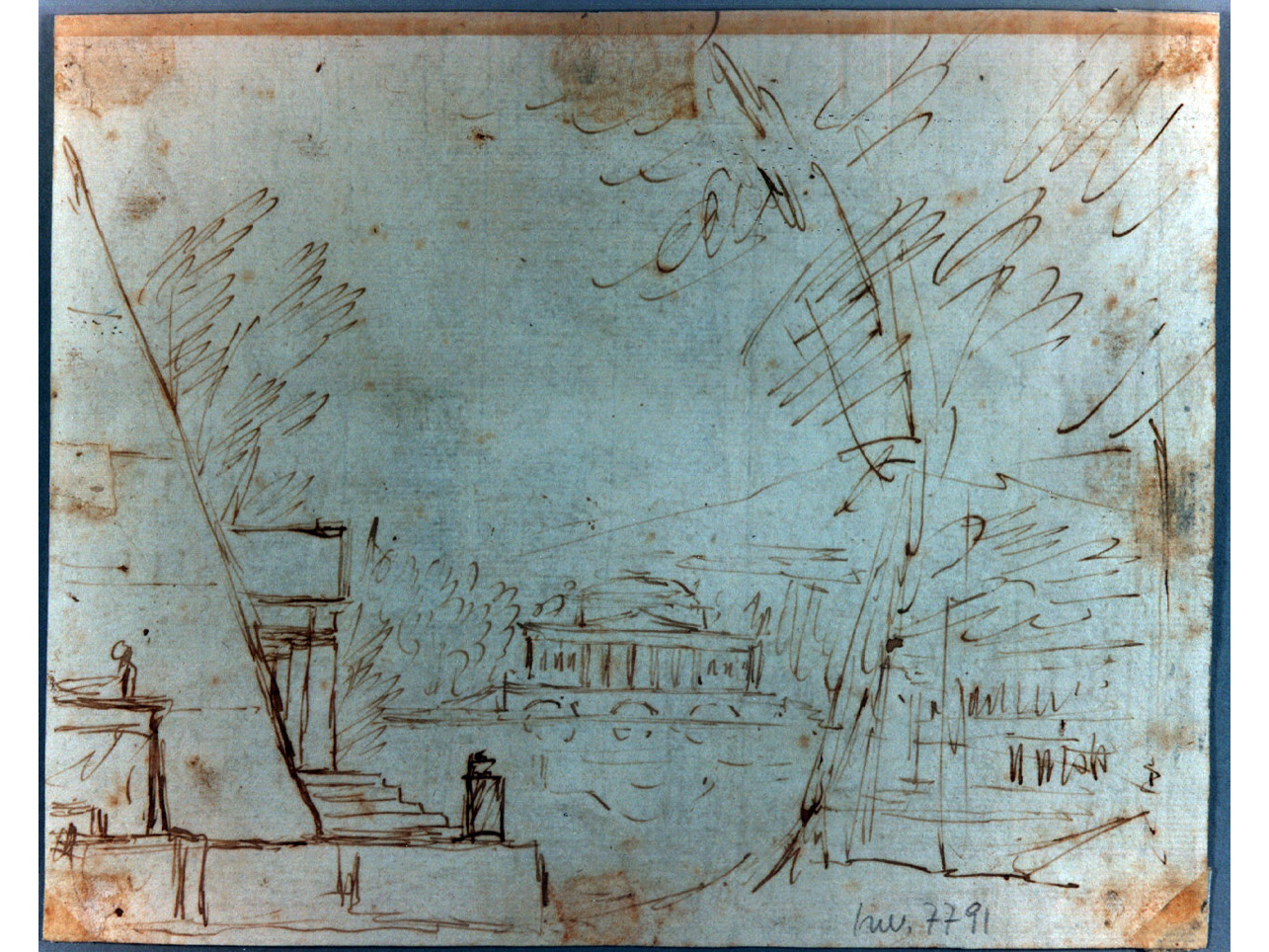 esterno (disegno, elemento d'insieme) di Niccolini Antonio (sec. XIX)