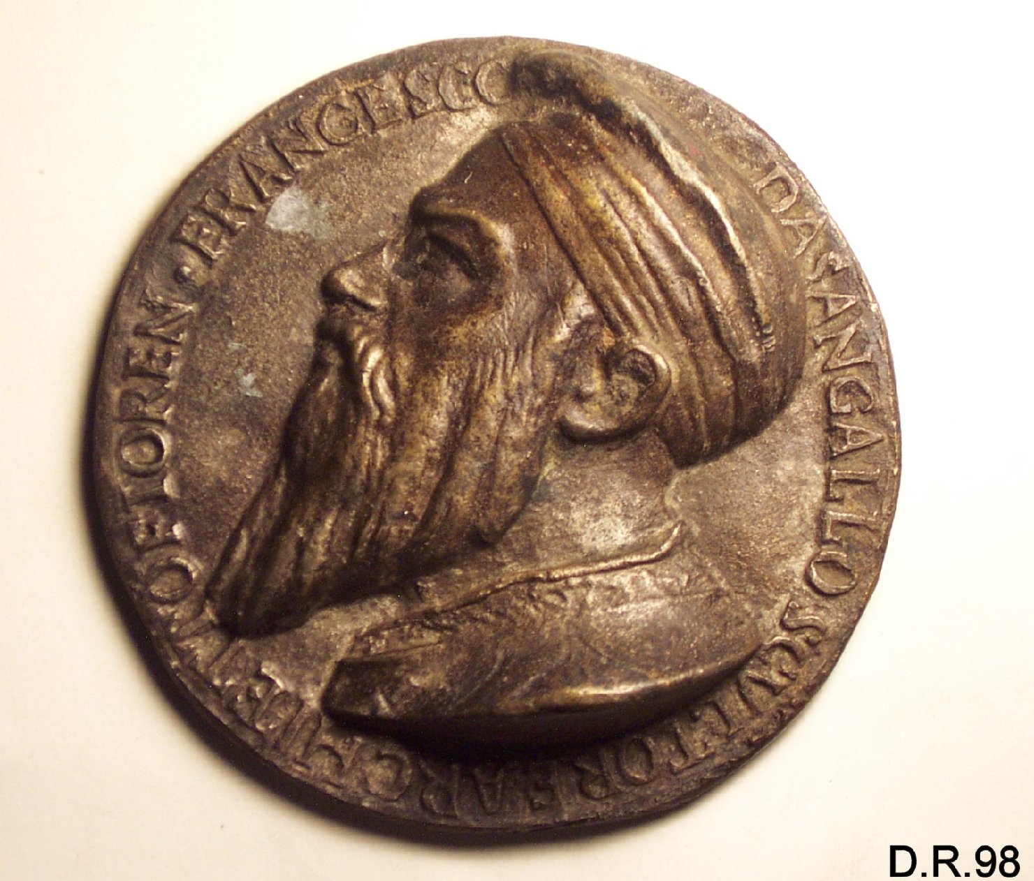 medaglia di Giamberti Francesco detto Francesco da Sangallo (sec. XVI)