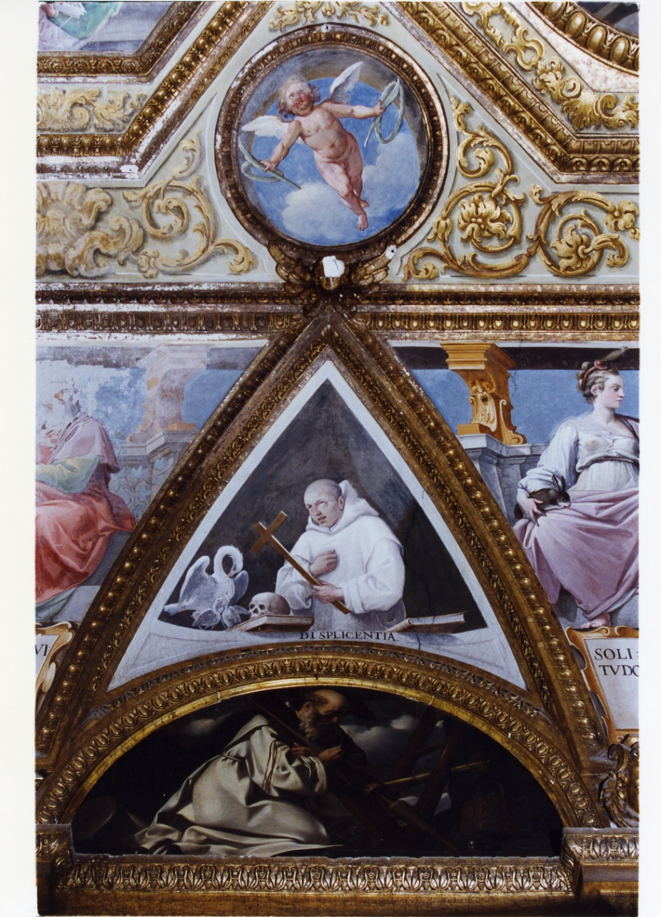 monaco certosino che allude al pentimento (dipinto) di Corenzio Belisario (sec. XVII)