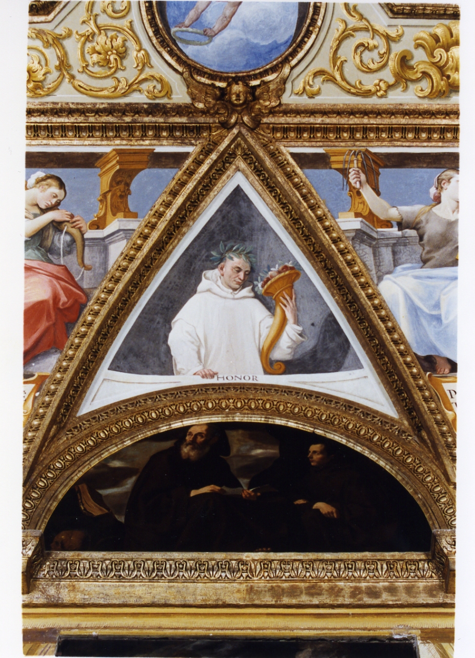 monaco certosino che allude all'onore (dipinto) di Corenzio Belisario (sec. XVII)