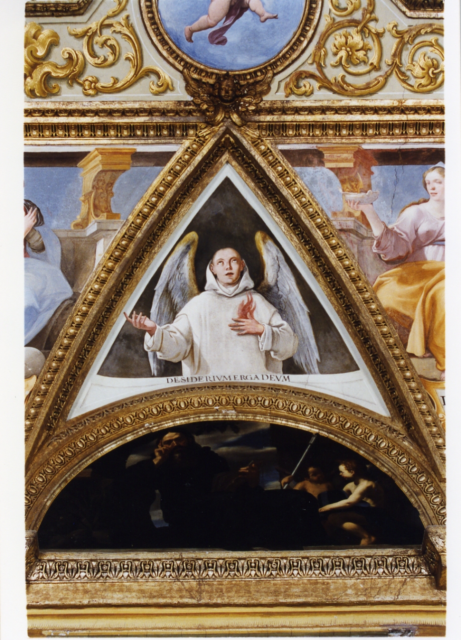 monaco certosino che allude al desiderio di Dio (dipinto) di Corenzio Belisario (sec. XVII)