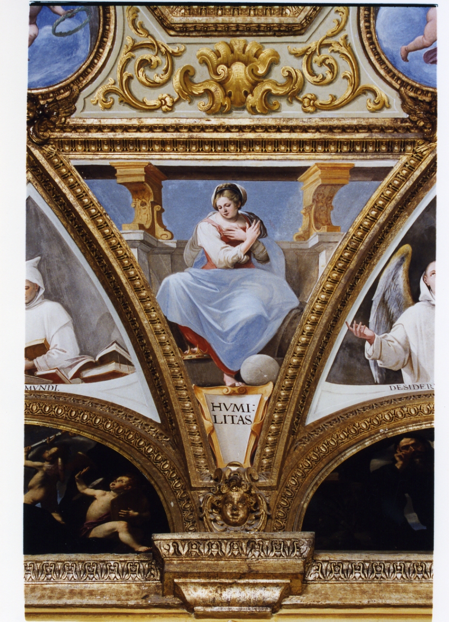 allegoria dell'umiltà (dipinto) di Corenzio Belisario (sec. XVII)