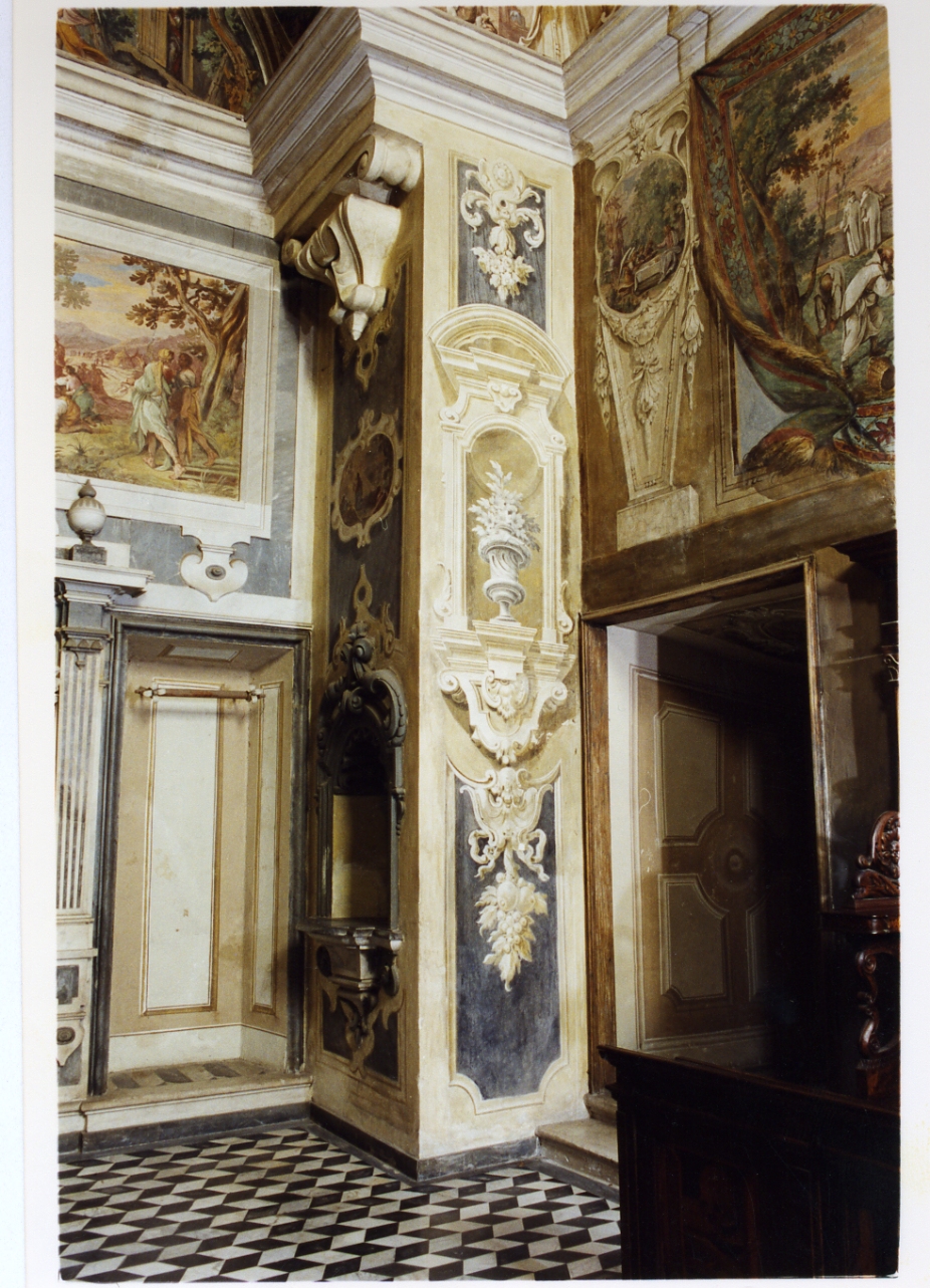 finta nicchia con vaso (dipinto) di Gargiulo Domenico detto Micco Spadaro (sec. XVII)
