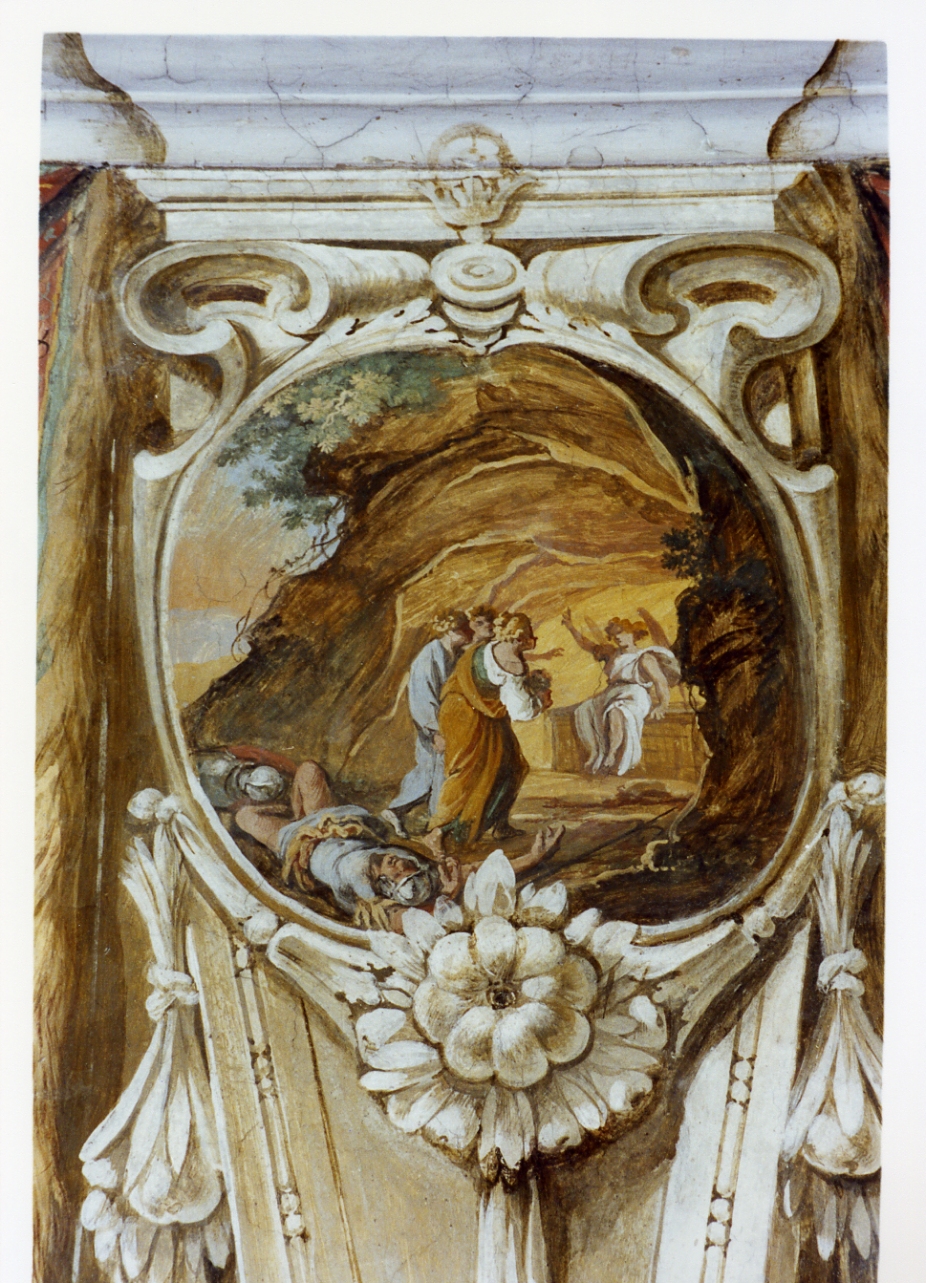 angelo annuncia la resurrezione alle pie donne (dipinto) di Gargiulo Domenico detto Micco Spadaro (sec. XVII)