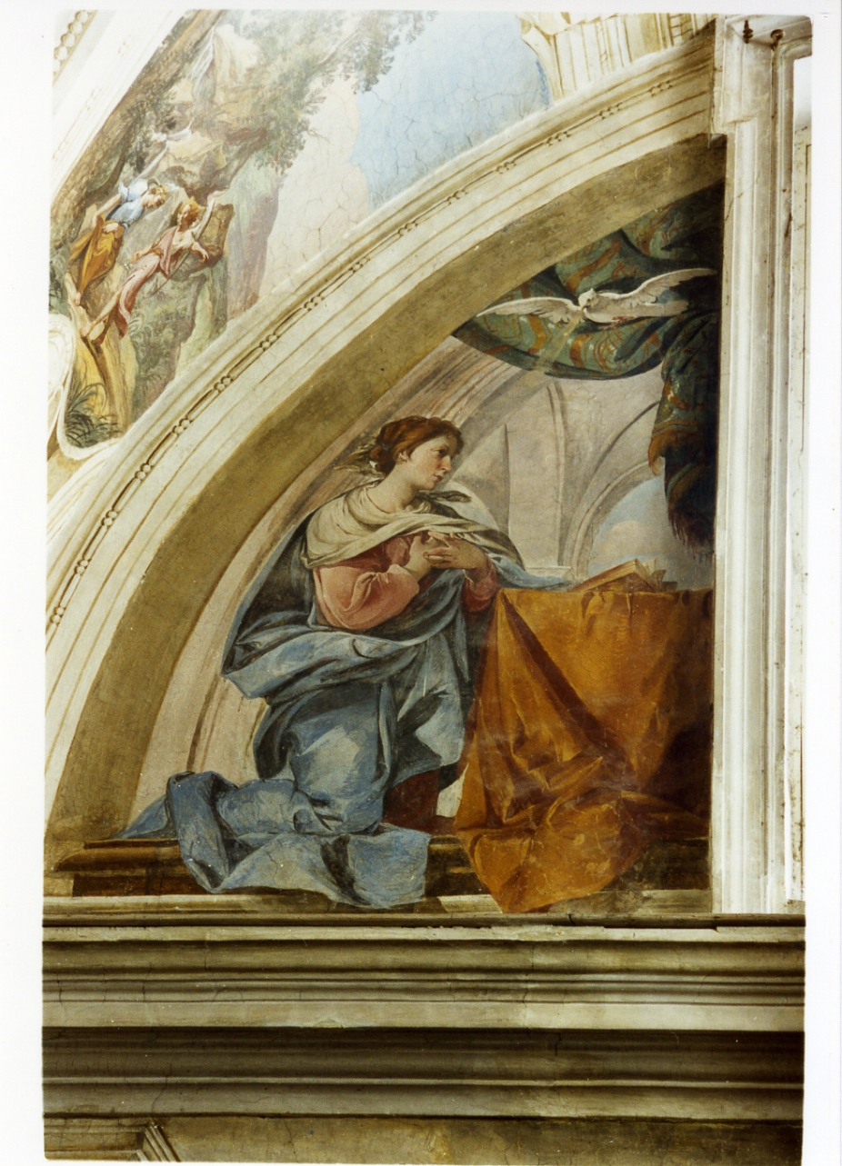 Madonna annunciata (dipinto) di Gargiulo Domenico detto Micco Spadaro (sec. XVII)