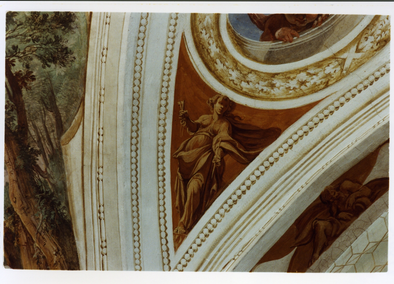 figura allegorica femminile (dipinto) - ambito napoletano (sec. XVII)