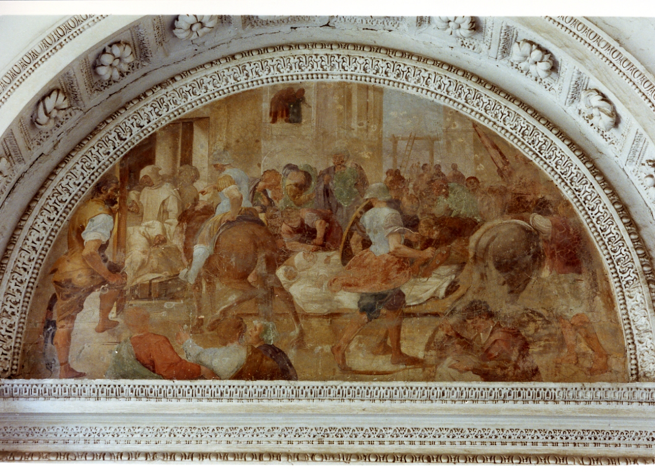 episodi della vita dei certosini (dipinto) - ambito napoletano (secc. XVI/ XVII)