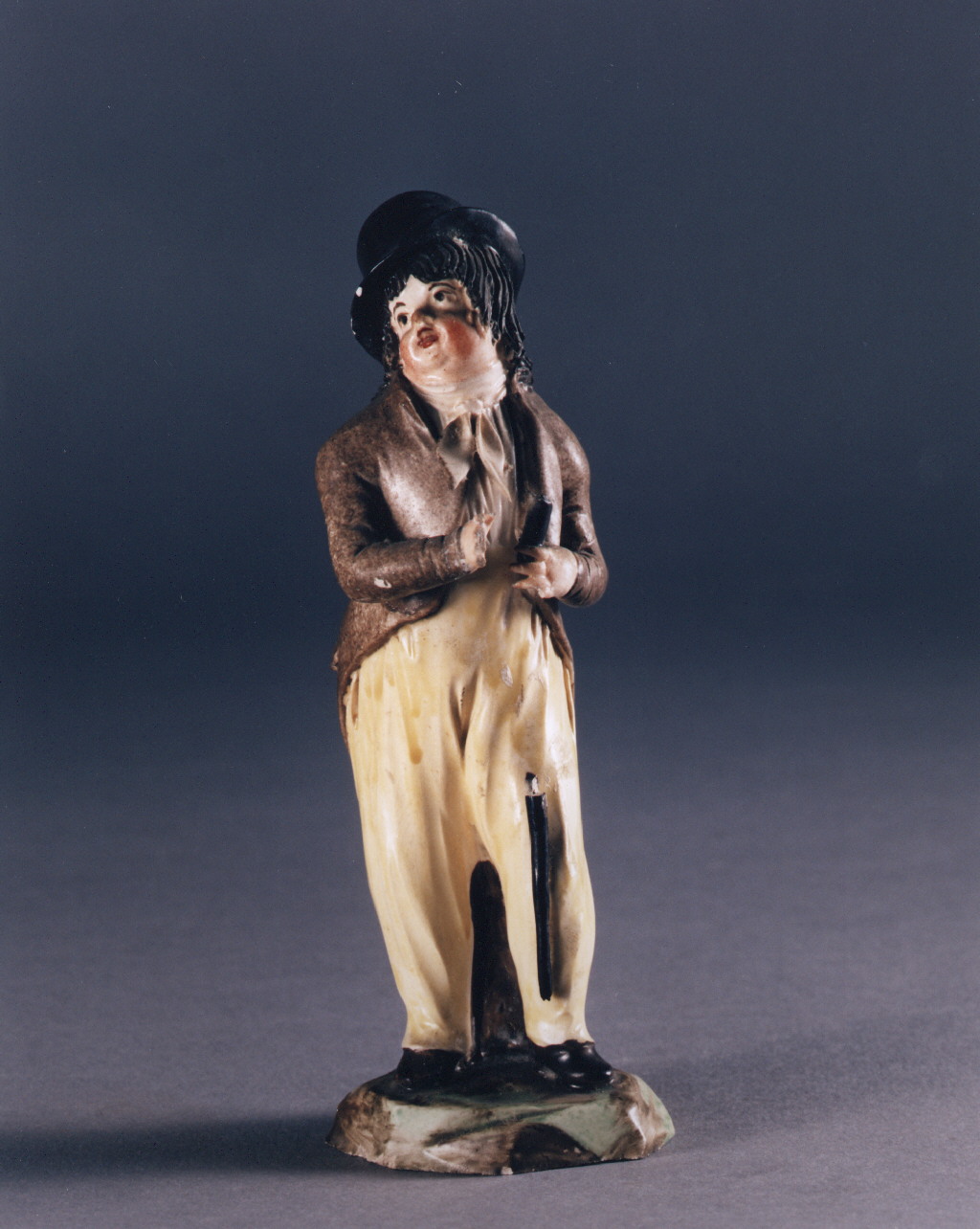 figura maschile (statuetta) - manifattura napoletana (sec. XVIII)