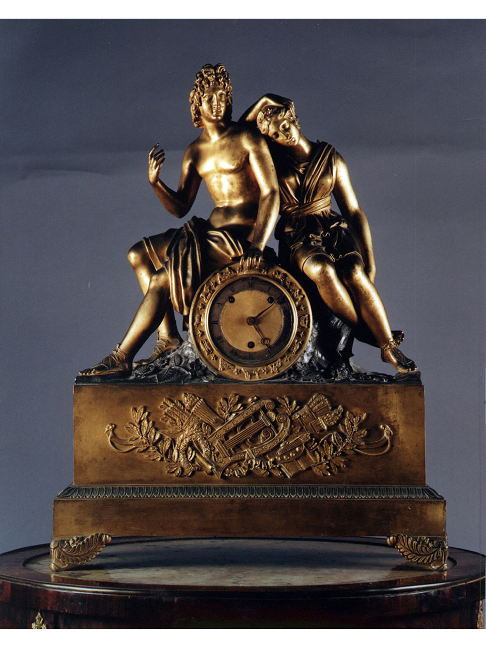 giovani amanti (orologio) - bottega francese (seconda metà sec. XIX)