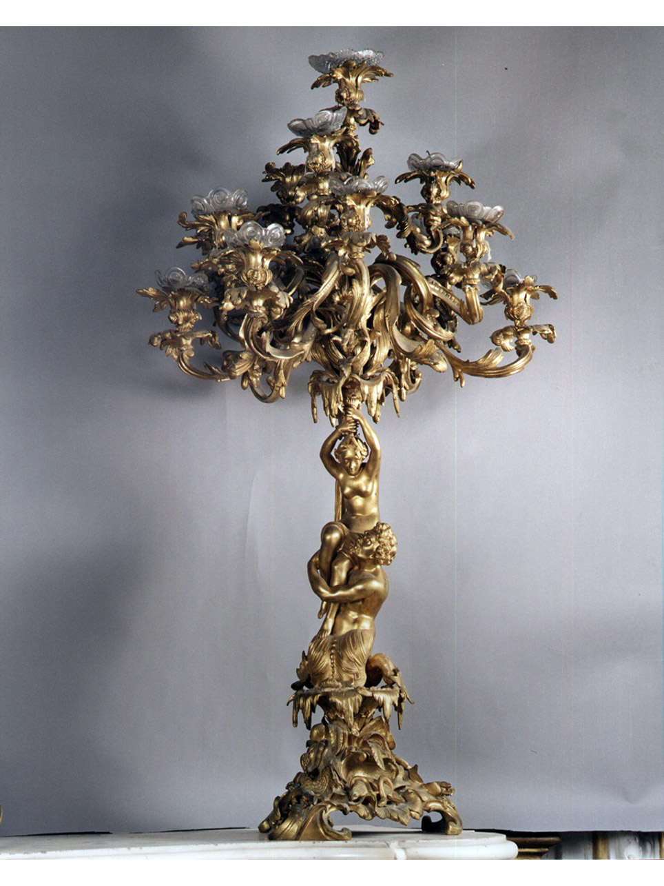 motivi decorativi vegetali (candelabro) - bottega francese (ultimo quarto sec. XVIII)