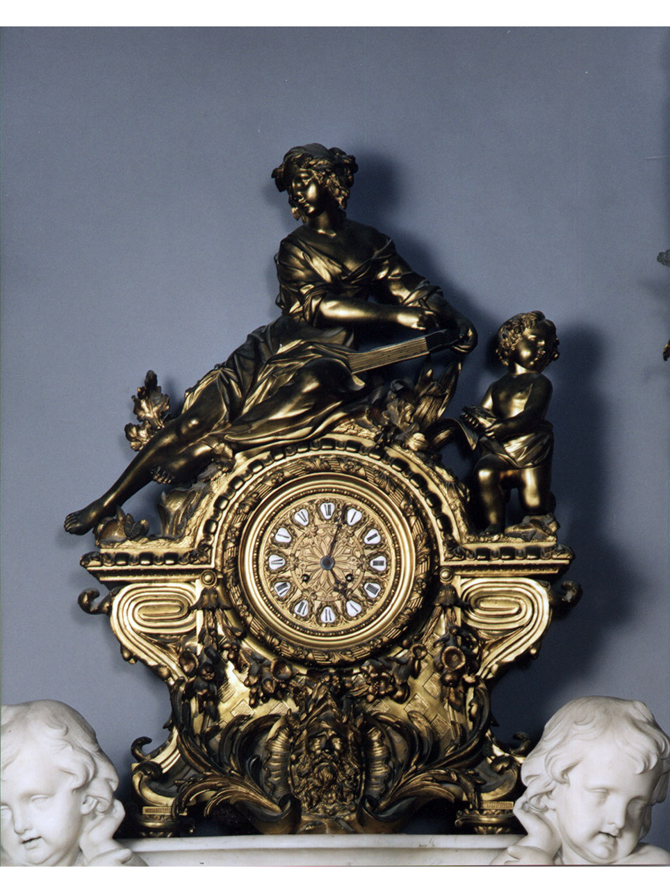 motivi decorativi vegetali (orologio) - bottega francese (seconda metà sec. XIX)