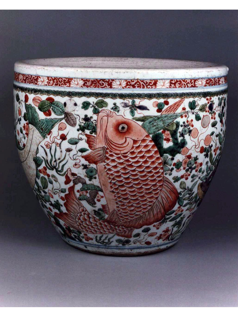 motivi decorativi vegetali e animali (vaso) - manifattura cinese (sec. XVII)