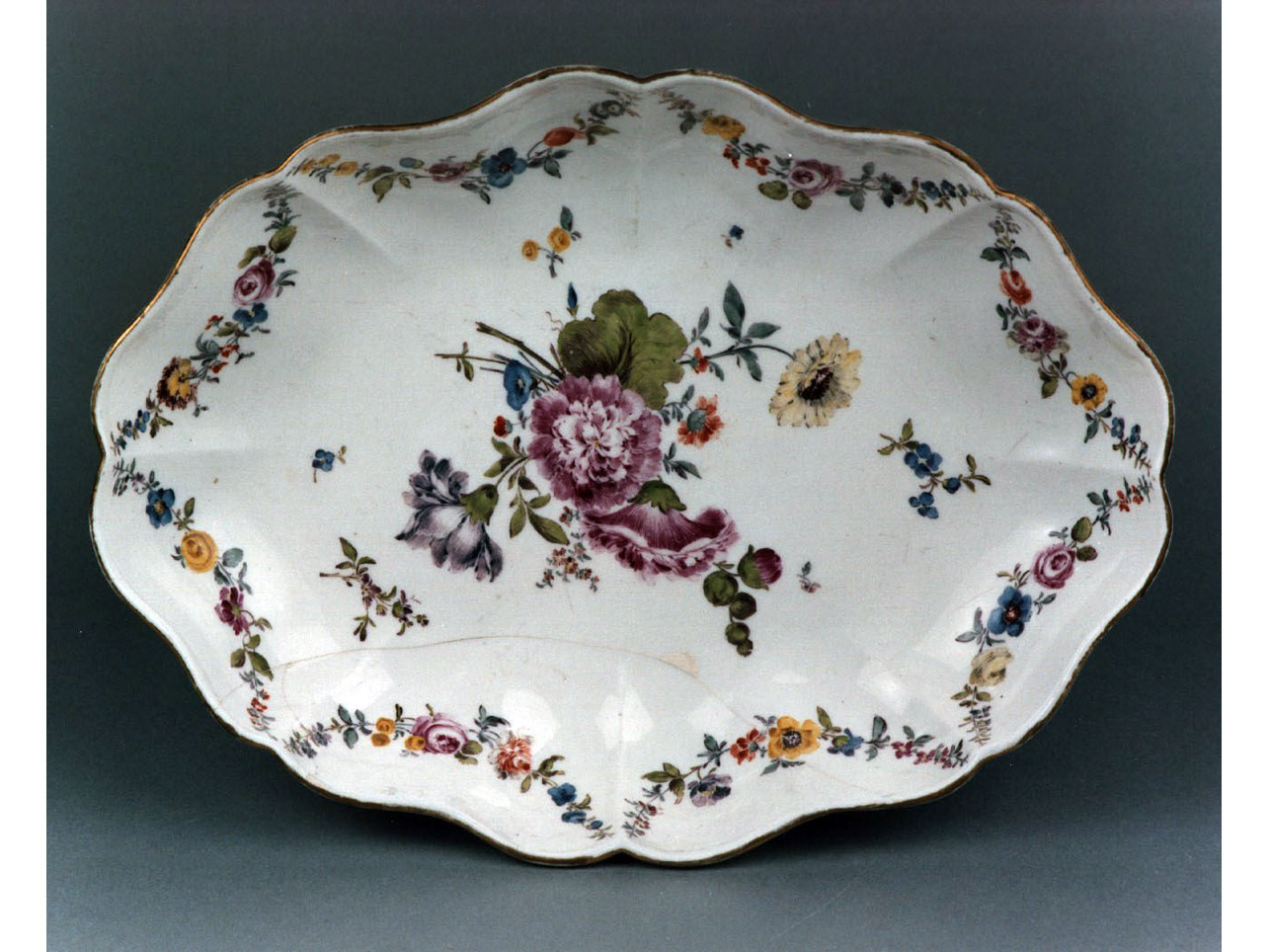 motivi decorativi floreali (coppa) - manifattura di Meissen (sec. XVIII)